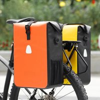 AliExpress West Biking WEST BIKING Bicycle Rear Side Bag Fully Waterproof PVC Pannier Expandable 12-15L Bike Carrier Bag Quick Release MTB Shoulder Bag
