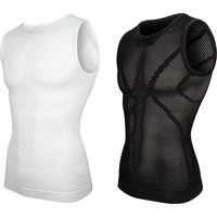AliExpress DAREVIE Cycling Base Layer Seamless Fishnet Shirt Sweat Absorb Cycling Underwear Breathable Sleeveless Mesh Base Layer Men Women