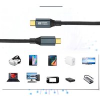 PD 3.2 100W USB C to USB C Cable Type-C Gen2 20Gbps 8K @ 60Hz Video Data Cord for PC Laptop Macbook iPad iPhone 15 Pro Max