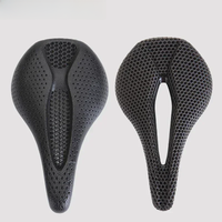 AliExpress NONE Bicycle 3D Printed Saddle Ultralight Carbon Fiber Road Mountain Bike Seat Cushion Hollow Comfortable 3D MTB Saddle Seat