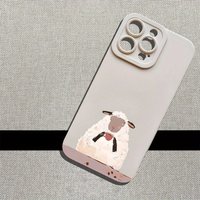 A Little Sheep Drinking Coffee This Premium Soft Protective Phone Case for Iphone 12/13/14/15/16 Plus Pro Max Iphone Cover