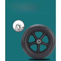 6 inch Wheel Smooth Flexible Heavy Duty Wheelchair Front Castor Solid Tire Wheel Wheelchair Replacement Parts
