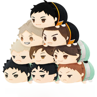 Stuffed Geunine 8cm Mochi Mascot Plush Pendant Toy Anime Haikyuu Vol.2 Sugawara Koushi Oikawa Tooru Tadashi Yamaguchi Puppet Toy
