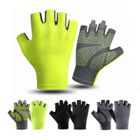AliExpress 1 Pair Summer Cycling Gloves Fingerless Fitness Fishing Women Men Spring Gym Breathable Non-slip Yoga Elastic Bicycle Gloves