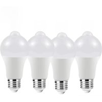 4pcs LED Motion Sensor Light Bulb 15W 18W Outdoor Lighting Induction Bulb Lamp For Living Room Bedroom Corridor Garage