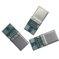 USB C 3.1 Type-C Connector 5V 9V 12V 15V 20V Male Female Socket Adapter to Solder Wire Cable PD Trigger Plug Jack Fast charging