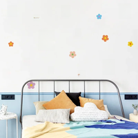 Colorful Flowers Children's Bedroom Wall Stickers Kindergarten Decoration Bedroom Accessories Wall Decorations Living Room