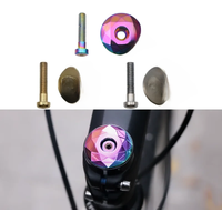 AliExpress riderace Bicycle Headset Screws Top Cap Cover Aluminum Alloy Mountain Road Bike Bowl Stem Cap Cycling Accessory For 28.6mm Fork Head Tube