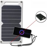 35W Solar Panel with USB Waterproof Outdoor Hiking and Camping Portable Battery Mobile Phone Charging Bank Charging Panel 6.8V