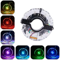 AliExpress LED Rechargeable Bike Wheel Hub Lights Waterproof USB RGB Colorful Bicycle Spoke Lights For Safety Warning And Decoration