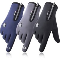 AliExpress NONE Touchscreen Fleece Warm Gloves Outdoor Cycling Driving Waterproof Cold Gloves Windproof Non Slip Womens Men Winter Ski Glove