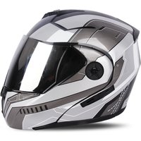 AliExpress Uchoose Unisex Bike Helmet DOT Certification Double Lens Cross Section Helmet Safety Modular Flip Helm Helmet With Visor Riding