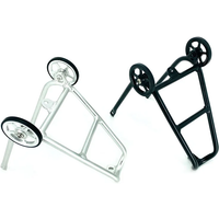 AliExpress Bicycle Luggage Carrier For Brompton Folding Bike Rear Rack Aluminum Alloy Q-Type Cargo Racks With Easywheel Black Silver