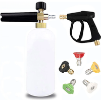 LUSQI Pressure Washer Gun Snow Foam Lance Cannon Foam Blaster With Pressure Washer Nozzle Tip Jet Wash Gun
