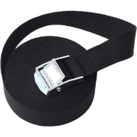 AliExpress NONE New 1M/2M/3M/4M/5M Black Buckle Tie-Down Belt Cargo Straps for Car Motorcycle Bike Metal Buckle Tow Rope Strong Ratchet Belt