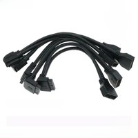 Best Quality Chassis Front Elbow 90 Degree 20Pin Extension Cable Motherboard F-USB3.0 pin IDC Male to Female M/F Data Cable
