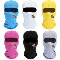 AliExpress NONE Men's and women's universal sun visors, stylish balaclava hats, fashionable patterns suitable for outdoor activities in summer