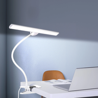 Desk Lamp LED Dimmable 10W 40CM Desk Lamp Clampable Eye Protection Clamp Light 3 Colour Temperature10 Brightness