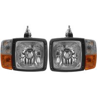 Tractor Trailer LED Headlights 24V Turn Signal Indicator Lamp Worklight for Excavator JCB Telehandler Loader Forklift