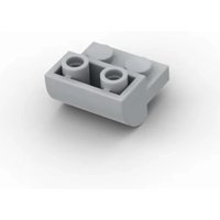 MOC 10PCS 1750 Puzzle Particle 2x2 Slope With 2 Recessed Building Blocks Kit Inverted Curved Studs Bricks Particle DIY Toys Gift