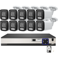4K 8MP POE Security Camera System 10CH P2P AI Video Surveillance Kit Two Way Audio Outdoor Home 8MP IP Camera CCTV Nvr Set