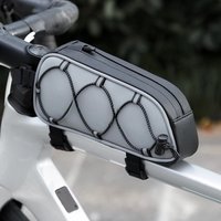 AliExpress Other ROCKBROS Bicycle Top Tube Bag Light Reflective MTB Road Bike Storage Bag Portable 0.9L Capacity Front Frame Riding Cycling Bags