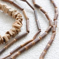 DIY Supply-One Strand Natural Wooden Finding Spacer Beads - Varies Shapes (G486)