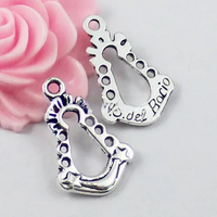 20pcs Metal Zinc Alloy Tibetan Silver N.S.del Rocio Charm Pendant For Necklace DIY Jewelry Accessories 17.5x27mm K01015
