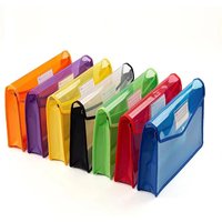 A4 file storage bags & folders, transparent storage and organization bags with labels