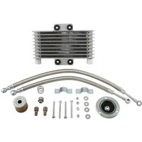 Motorcycle Oil Cooler Radiator Kit for Suzuki GS GN GZ 100CC-400CC 125Ml Aluminum Engine Cooling Motocross Accessories Dirt Bike