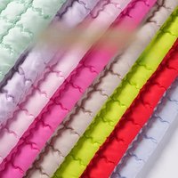Composite Quilted Square Bubble Grid Fabric for Diy Sewing Wireless Embossed Box Bag Outerwear Clothing Fabrics Cloth
