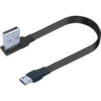 3M 5CM 10CM 20CM 30CM Up & Down & Left & Right Angled 90 Degree USB Micro USB Male to USB Male Data Charge connector Cable 1m 2m