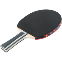 High Quality Table Tennis Racket 7 Ply Black+Red Comfortable Double-sided Gifts Replacement Sports Long Handle