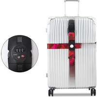 TSA Luggage Lock Password Luggage Straps Combination Lock Adjustable Packing Belts Binding Straps Travel Abroad Customs Locks