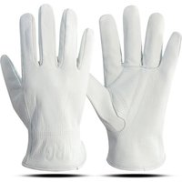 AliExpress 1 Pair Men Work Gloves Soft Cowhide Driver Hunting Driving Farm Garden Welding Security Protection Safety Mechanic Glove