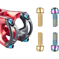 AliExpress MTB Bicycle Handlebar Screws Gold-plated Colorful Stainless Steel Screws M5*18MM Stem Riser Screw In Bolts Bicycle Accessories