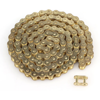 AliExpress NONE Motorcycle 420 golden chains 102L/104L/108L/126L/140L Links Drive Chain Link for 110cc-250cc ATV UTV Kart Dirt pit bike