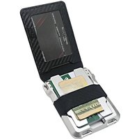 Outdoor Survival Multifunctional EDC Aluminum RFID Blocking Card Holder Wallet - For Driver's License, Credit Cards, & Bank Card