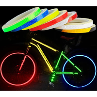 AliExpress NONE 1cm*8m Bike Stickers Reflective Tape Fluorescent MTB Bike Bicycle Strips Cycling MTB Tapes for Bicycle Helmet Motorcycle Scooter