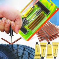 AliExpress Car Tire Repair Tool Kit with Rubber Strips Tubeless Tyre Puncture Studding Plug Set Motorcycle Bike Truck Repair Accessories