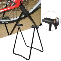 AliExpress Universal Foldable Bicycle Bike Display Rack Triangle Wheel Hub Repair Stand KickStand For Vertical Parking Bike Accessories