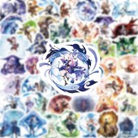 AliExpress FANLU 10/50/100PCS Genshin Impact Cartoon Stickers Character Drawing Graffiti Decals Kids Toys Funny Casual Games Sticker Laptop Bike