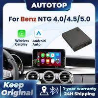 Bezprzewodowy dekoder CarPlay Android Auto do Mercedes Benz GLK W207 W212 W204 SLS W218 NTG 4.0 NTG4.5 NTG5.0 BT AUX GPS Moduł Samochodowy