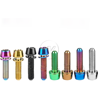 AliExpress Wanyifa Titanium Bolts M5M6x16 18 20 25mm Bike Stem Bolts Taper Head with Washers for MTB Mountain Road 6pcs/lot
