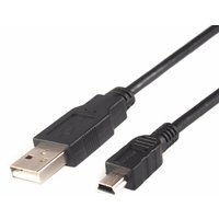10pcs/lot 0.5M 1.0M 1.5M 2.0M Length USB 2.0 A Male to Male 5 Pin Mini USB Cable Data Charging Cable for MP3 MP4 Camera