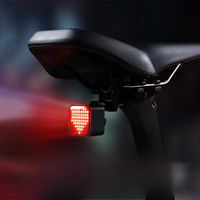 AliExpress NONE ESLNF Bicycle Smart Taillight Cycling Brake Warning Light USB Waterproof Heart Smiley Face MTB Road Bike Bicycle Accessories