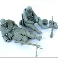 1/35 Scale Resin Figure Assembled Model Kit Ancient Soldier 2 People Hobby Toy Unassembled and Unpainted 004