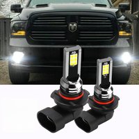 2PCS White 6000K LED Fog Light Bulbs 9006 HB4 Foglights For Dodge RAM 1500 2500 3500 2009 2010 2011 2012 2013 2014 2015-2018