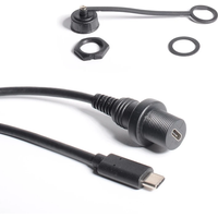30cm USB-C IP67 Waterproof Cable type-c 3.1 3.0 2.0 IP 67 Male to Female Panel Mount Water Proof Connector Extension cord 1M 2M