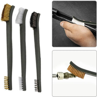 3pcs Premium Tactical Cleaning Kit Universal Weapon Cleaning Tools with Wire Brush & Derusting Wire Brush Gun Accessories Rifle